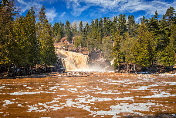 Gooseberry Lower Falls, spring flow 3