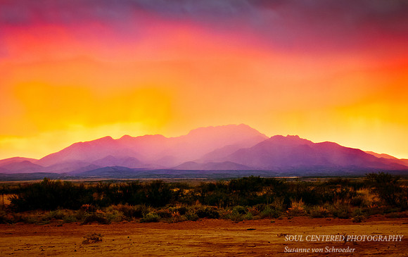 Sunset colors
