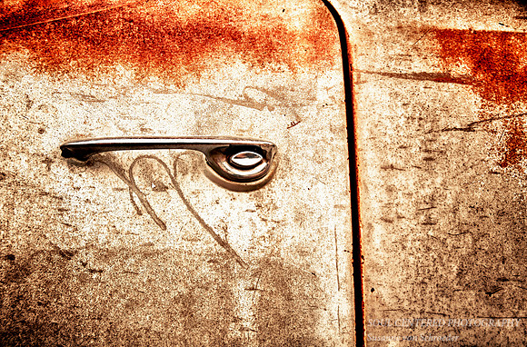 Old car door