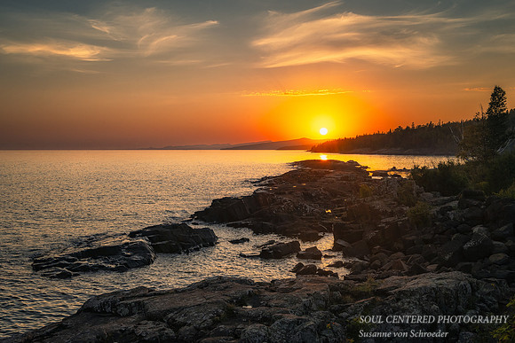 Lake Superior sunset, Grand Marais 1