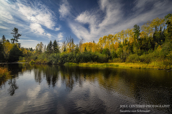 Autumn scene, Cascade river