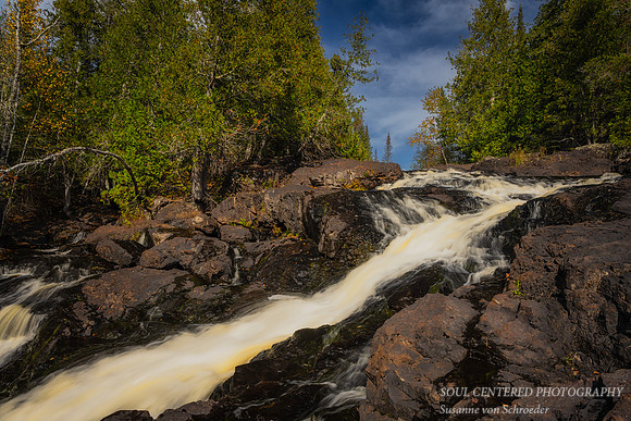 Waterfall along the Cascade River 1