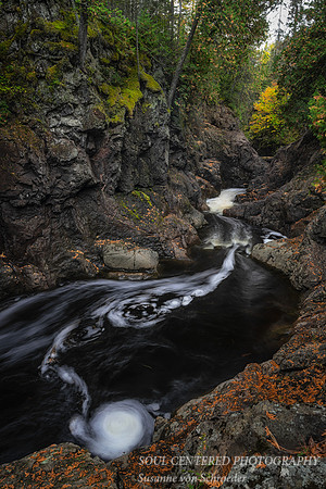 Water swirls, Cascade river 1