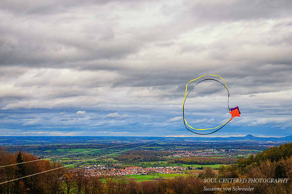 Flying kites