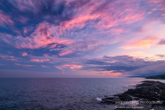 Colorful sky at sunset, Grand Marais 2