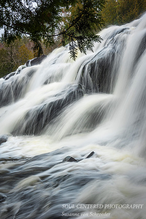 Bond Falls, winter, close-up