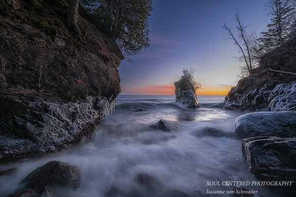 Little Sea Stack, Blue Hour, Lake Superior 2
