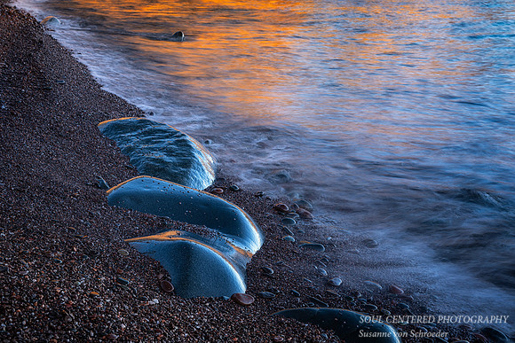 Colorful water and rocks, Lake Superior