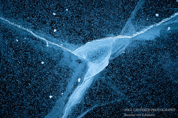 Blue Ice with cracks 1
