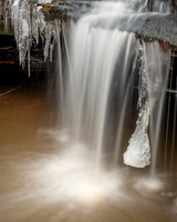 Echo Dells, waterfall up close, Jan. '24