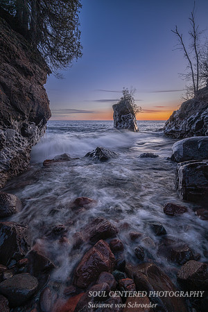 Little Sea Stack, Blue Hour, Lake Superior 3