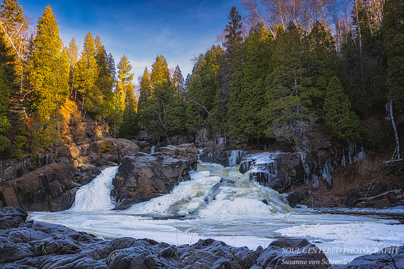 Cascade Falls, Baptism river, Dec. '23 2