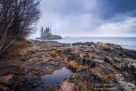 Moody evening at the Tombolo, Nov. 2021