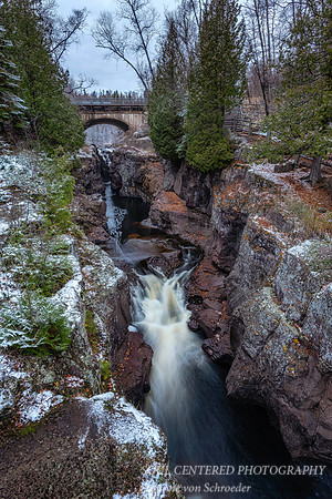 Temperance River gorge and bridge on Hwy 61, Nov. '21