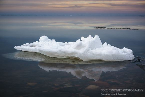 "Iceberg" floating in Lake Superior, Febr. '24 1