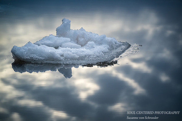 "Iceberg" floating in Lake Superior, Febr. '24 2