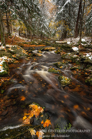 First snowfall, Becky's Creek 1