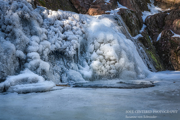 Ice covered Morgan Falls, Febr. '24 2