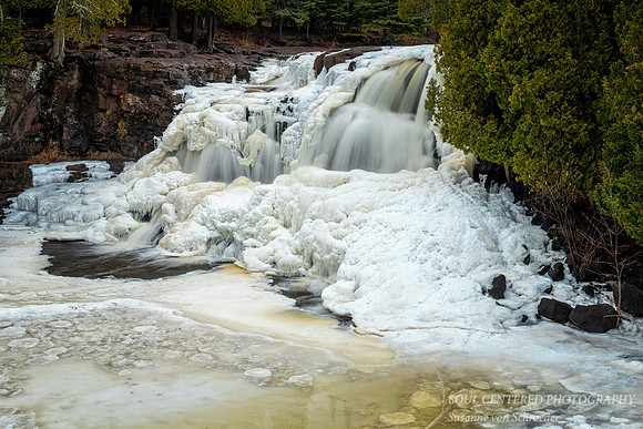 Gooseberry Upper Falls with ice