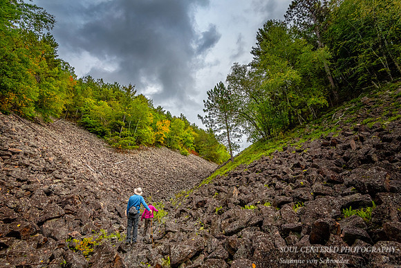 Blue Hills Felsenmeer, Hikers, Sept. '19