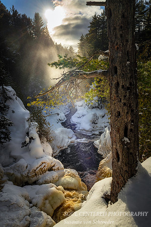 Bad River Canyon, magical light, winter 2