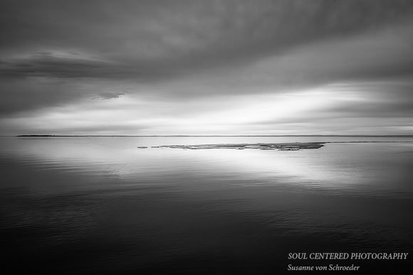 A very calm Lake Superior 1, B&W