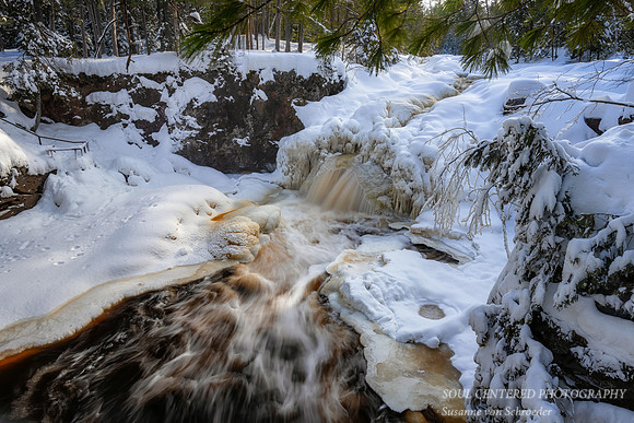 Upper Falls, close-up, Jan. '20