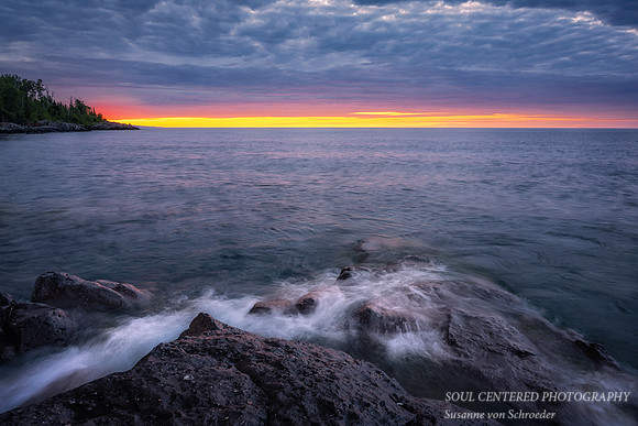 Sunrise colors near the Temperance river 1