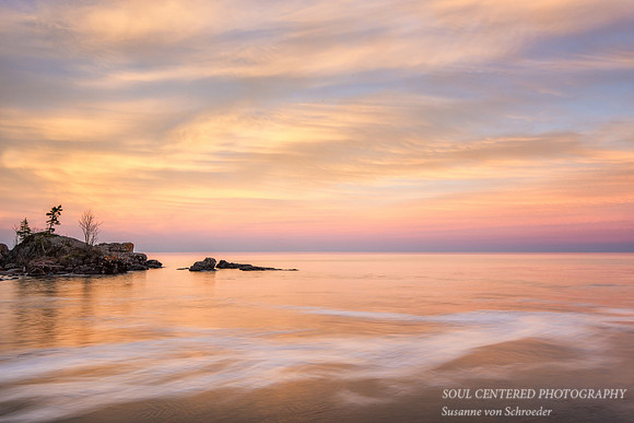 Lake Superior in pastel