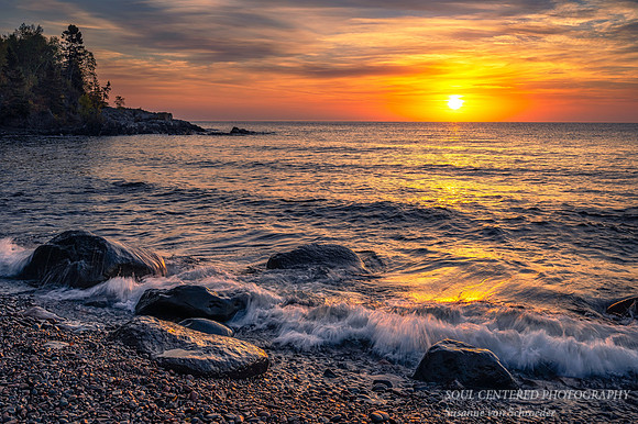 Sunrise, rocks & waves, Sept. 2021 2