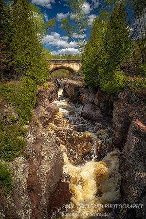 Temperance River gorge and bridge on Hwy 61, June '22 1