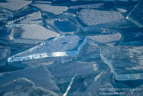 Blue Ice piled up, close up, Stoney Point 1