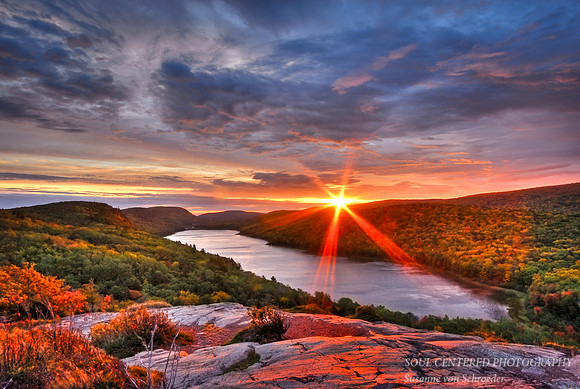 Sunrise at Lake of the Clouds