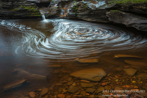 Swirl, Spiral in water
