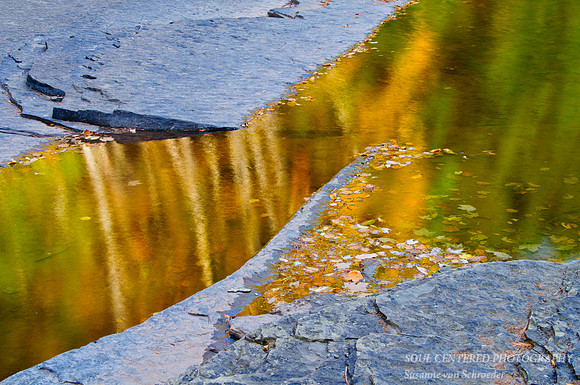 Presque Isle river, reflection 3