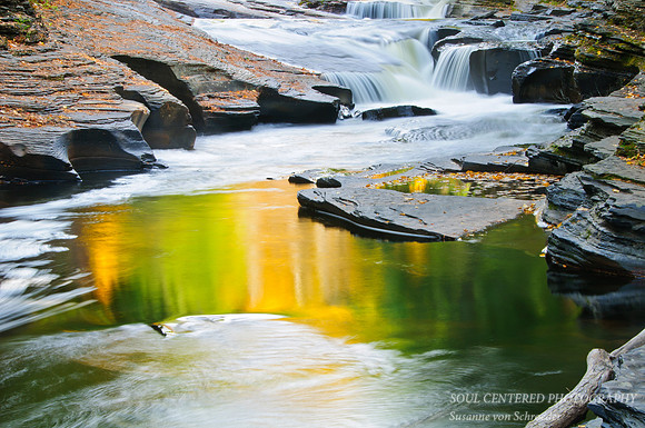 Presque Isle river, reflection 2