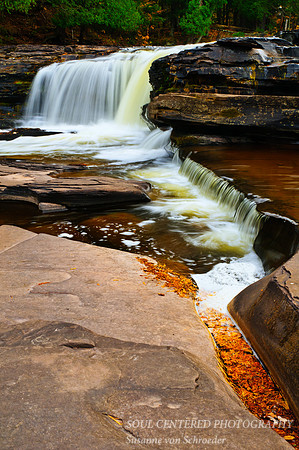 Presque Isle river, falls 2