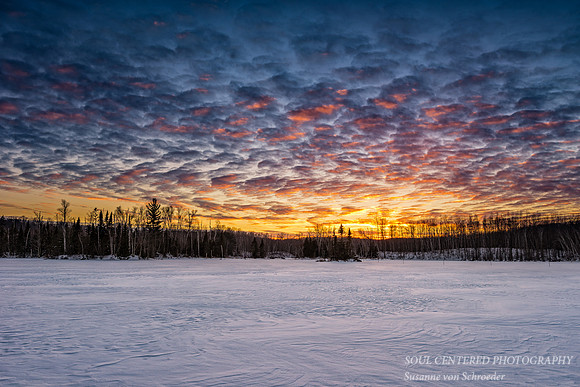 Pink clouds after sunset