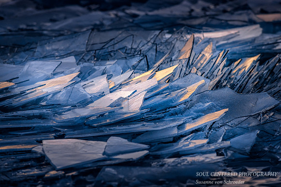 The last light; stacked ice