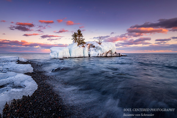 Hollow Rock at sunset