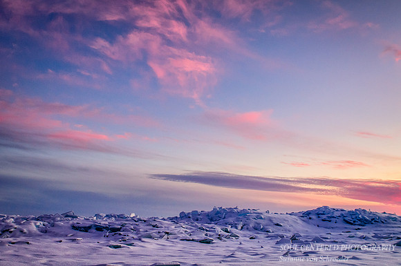 Blue and Pink sunset colors