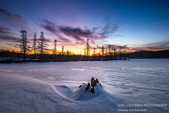 Sunset colors, Audie Lake 2