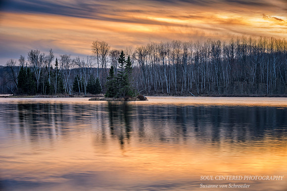 Spring sunset colors