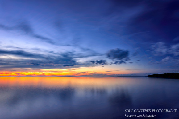 Solstice sunset, Blue Hour