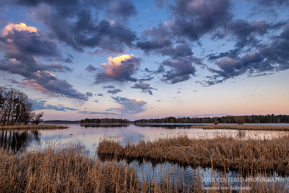 Sunset mood with clouds