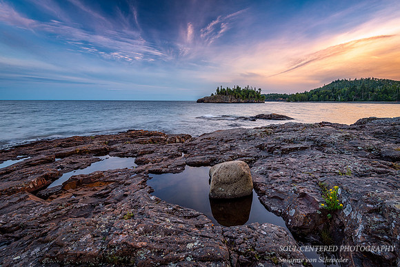 Sunset mood at Ellingsen Island