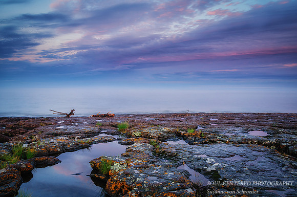 Sunset mood at Gooseberry Falls State park