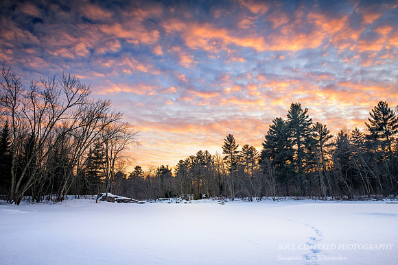 Sunset colors at the Flambeau river 1