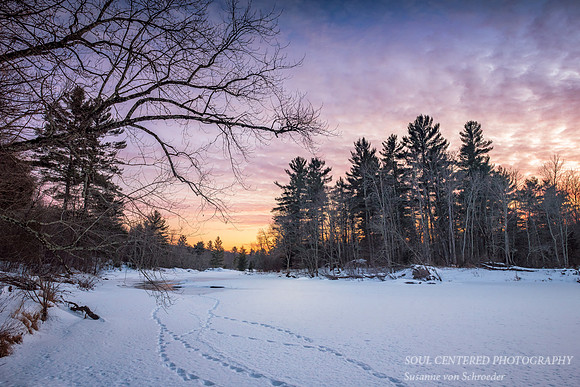 Sunset colors at the Flambeau river 1