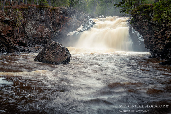 Upper Falls at Amnicon Falls State Park, spring '20 1